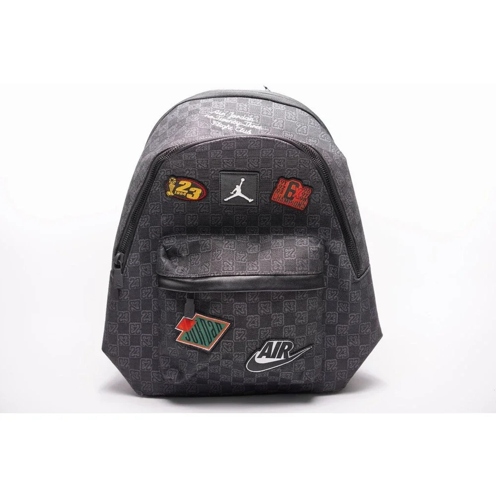 Jordan Air Monogram Backpack 20L Black Bookbag Luxury Bag MA9155-023 Limited